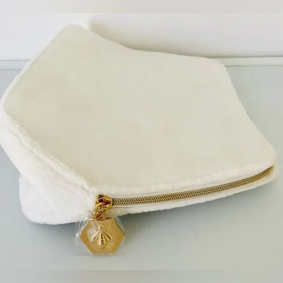 Dior Hair Band Gold Bee + Guerlain White Cosmetic Bag + Green Card Holder - SET - Picture 11 of 15